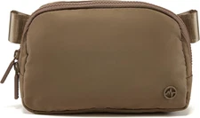 Two Way Zipper Fanny Pack Nylon Everywhere Belt Bag for Women, Water Repellent W