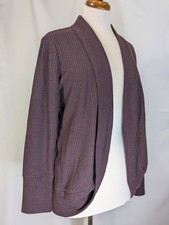 Maurices Deep Burgundy Waffle Knit Cardigan S...