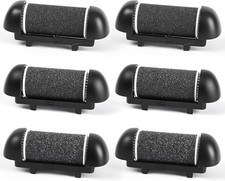 Callus Roller Refills 6PK Coarse Fine Replacement Black Pedicure