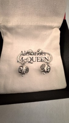 Alexander McQueen Silver  Cube Earring Come With Box And Dust Bag #322170