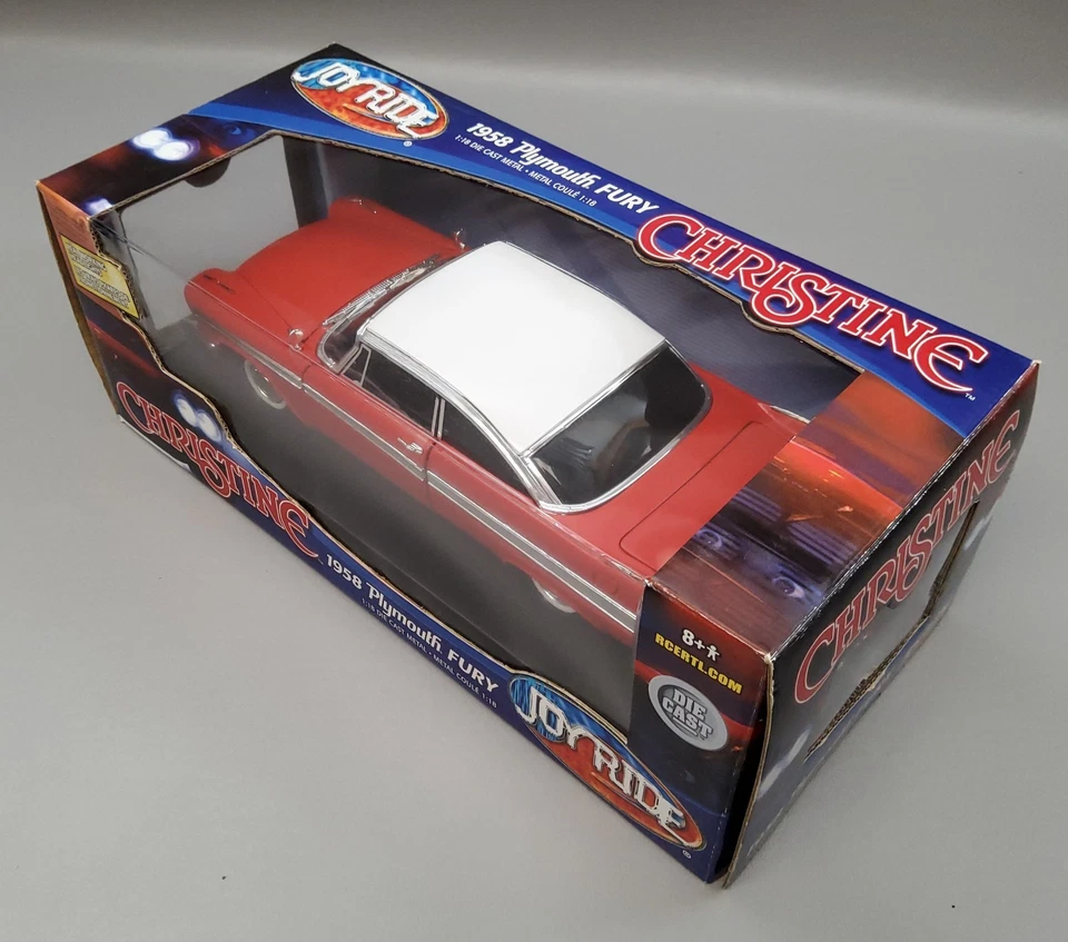 1958 Plymouth Fury Christine Movie Car 1:18 Scale Diecast By Joyride  #33853 - Image 4 of 4