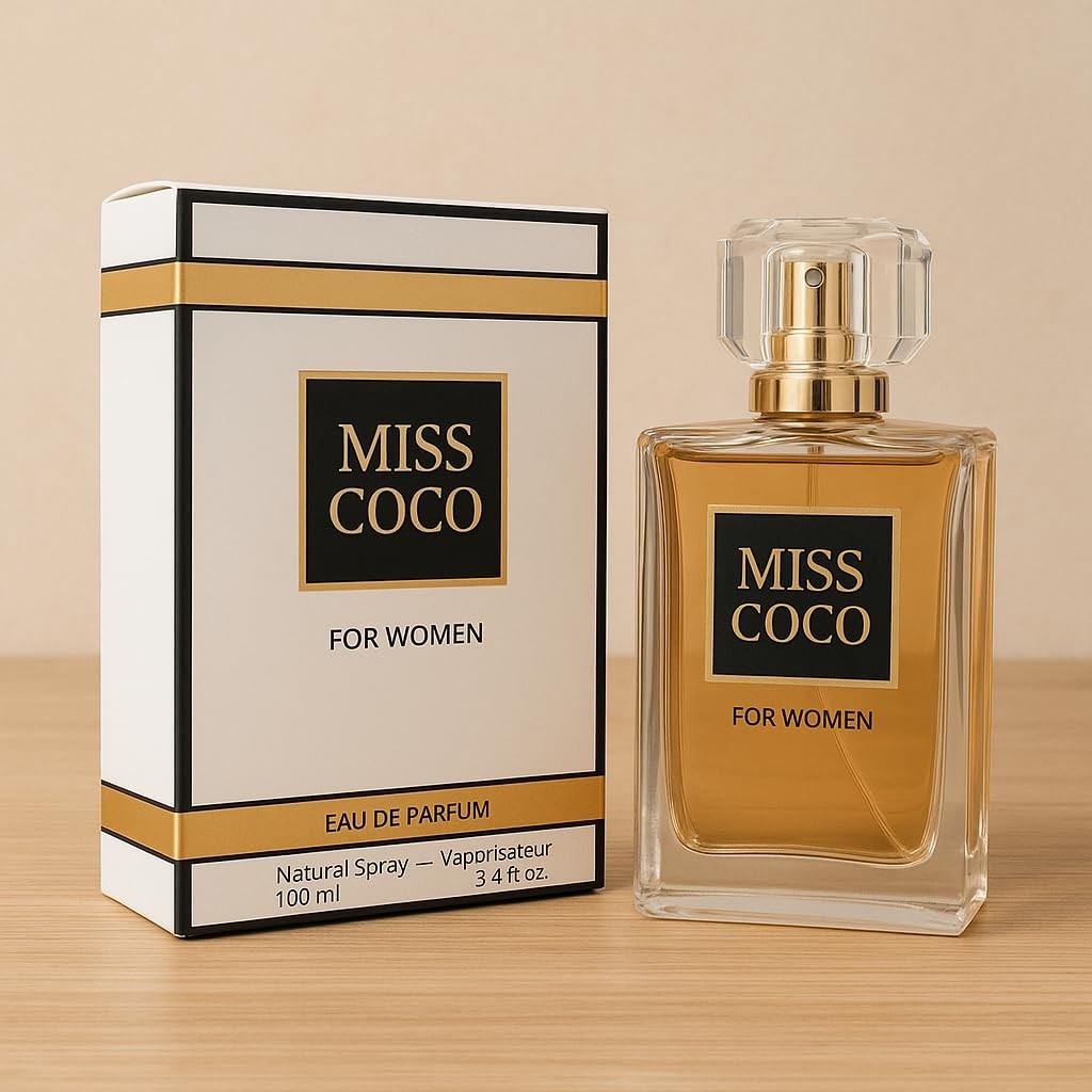 MISS COCO Women's Eau De Parfum 3.4 Fl. Oz. Spray Perfume