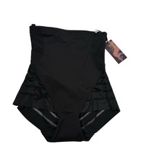 Honeylove Queen Brief Bottom Shapewear Sz L Black High Waisted Tummy Control NWT