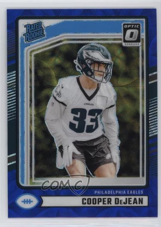 2024 Donruss Rated Optic Preview Blue Scope Prizm Cooper DeJean Rookie RC 10ps