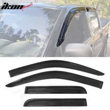 Fits 04-12 Chevy Colorado Gmc Canyon Crew Cab 4pcs Window Visors Acrylic Tape-on