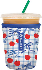 Javasok Iced Coffee Cold Soda Insulated Neoprene Cup Sleeve Small: 16-20Oz