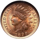 Indian Head Cent 1899 NGC MS-65 Red and Brown! Stunning Flashy Gem!