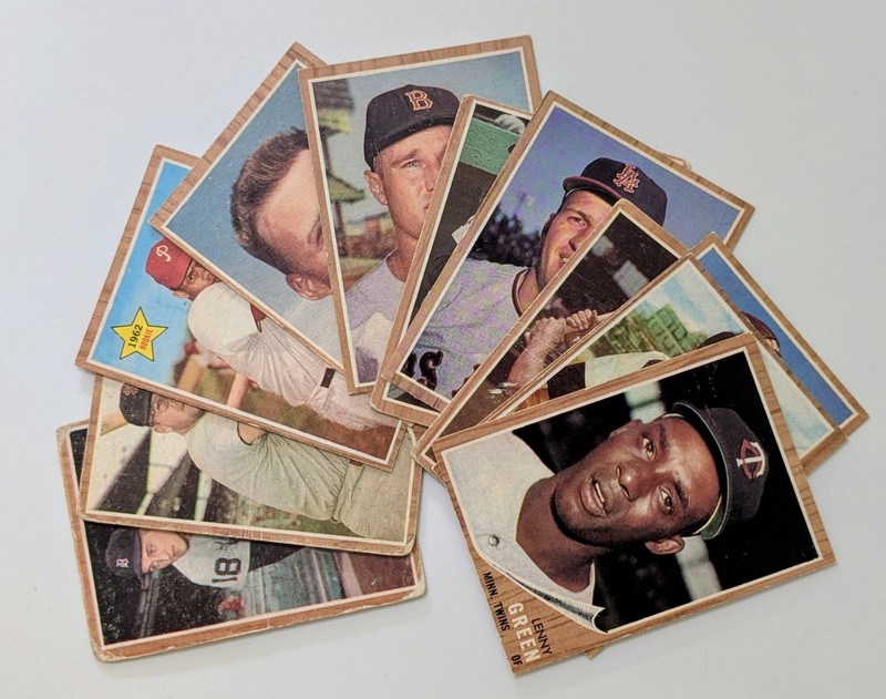 1962 Topps Baseball Lot Of 11 Cards Poor-Good