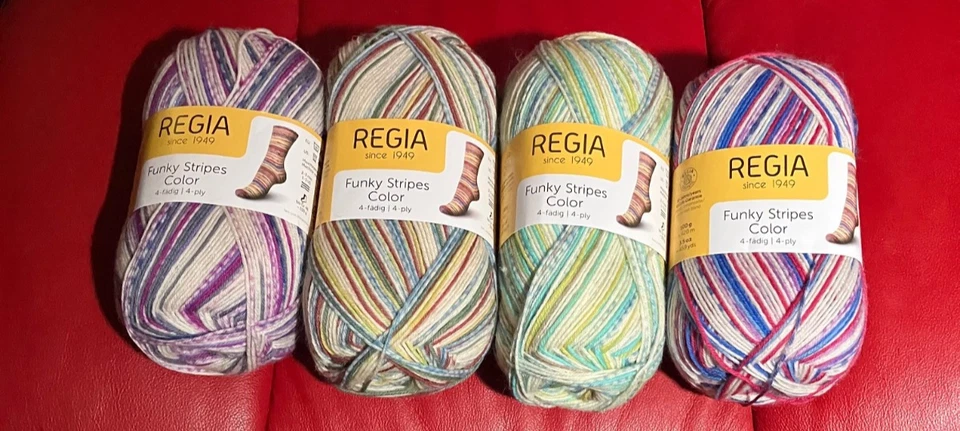REGIA Festival Color, Pairfect, 4-fadig, Funky Stripes Color Sock Yarn - Image 2 of 2