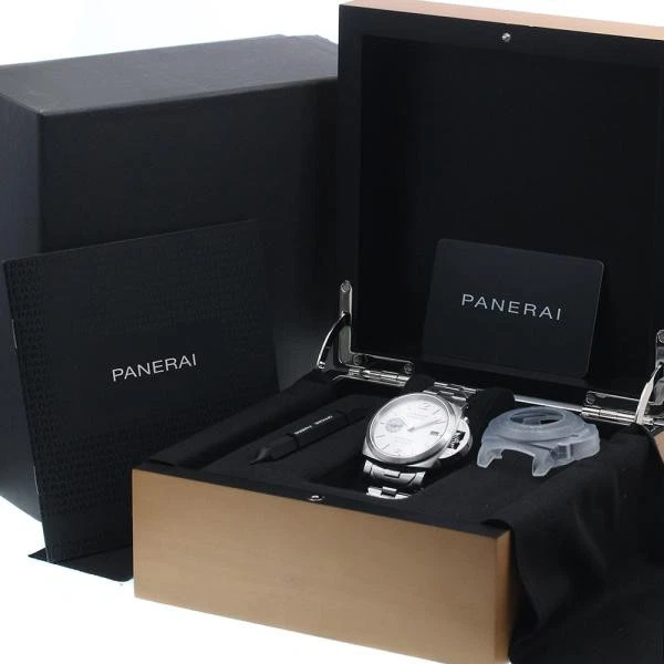 Panerai — Officine Panerai Luminor Marina 42mm PAM00977 42mm SS Silver Dial Watch #C2179