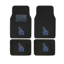 New MLB Los Angeles Dodgers Car Truck Front Rear Back Carpet Floor Mats Set