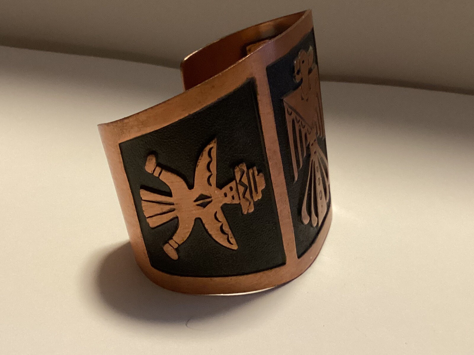 Native Design Solid Copper Cuff Bracelet Eagle  C… - image 2