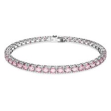 Swarovski Matrix Tennis Bracelet Round Cut, P...