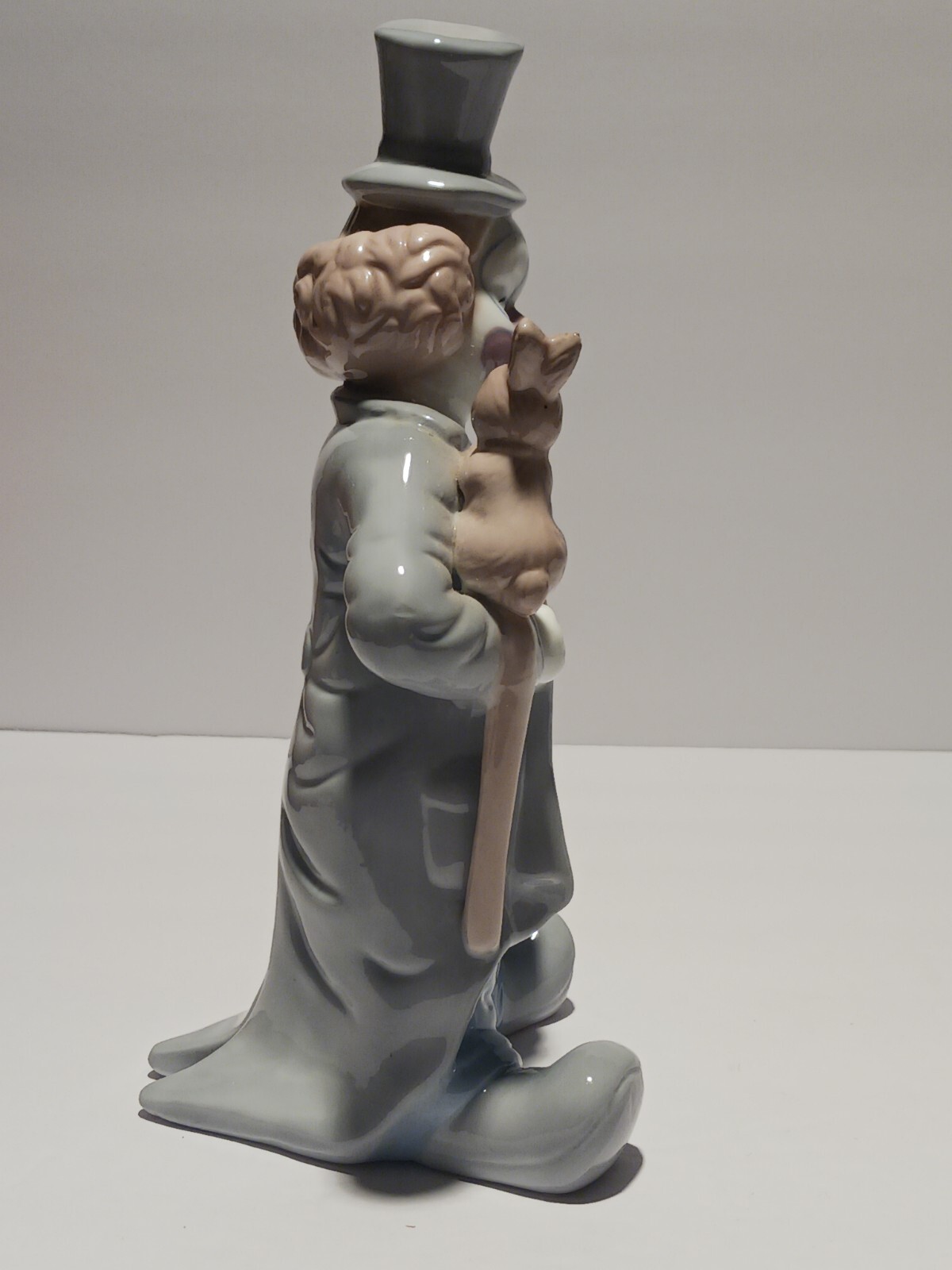 Vintage Porcelain HOBO CLOWN with Bunny Rabbit Figurine - Lladro Style ...