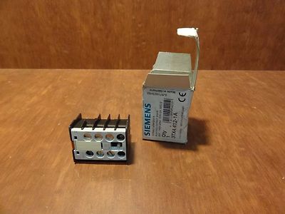 Siemens auxiliary contact block 3TX4 412-1A 1NO+2NC