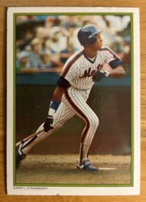 1986 Topps All-Star Set Darryl Strawberry Baseball Card #11 Mets Low-Grade