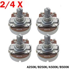 2/4X Alpha Guitar Pots?Size Potentiometer Vol/Tone 250k 500k AorB Linear Log