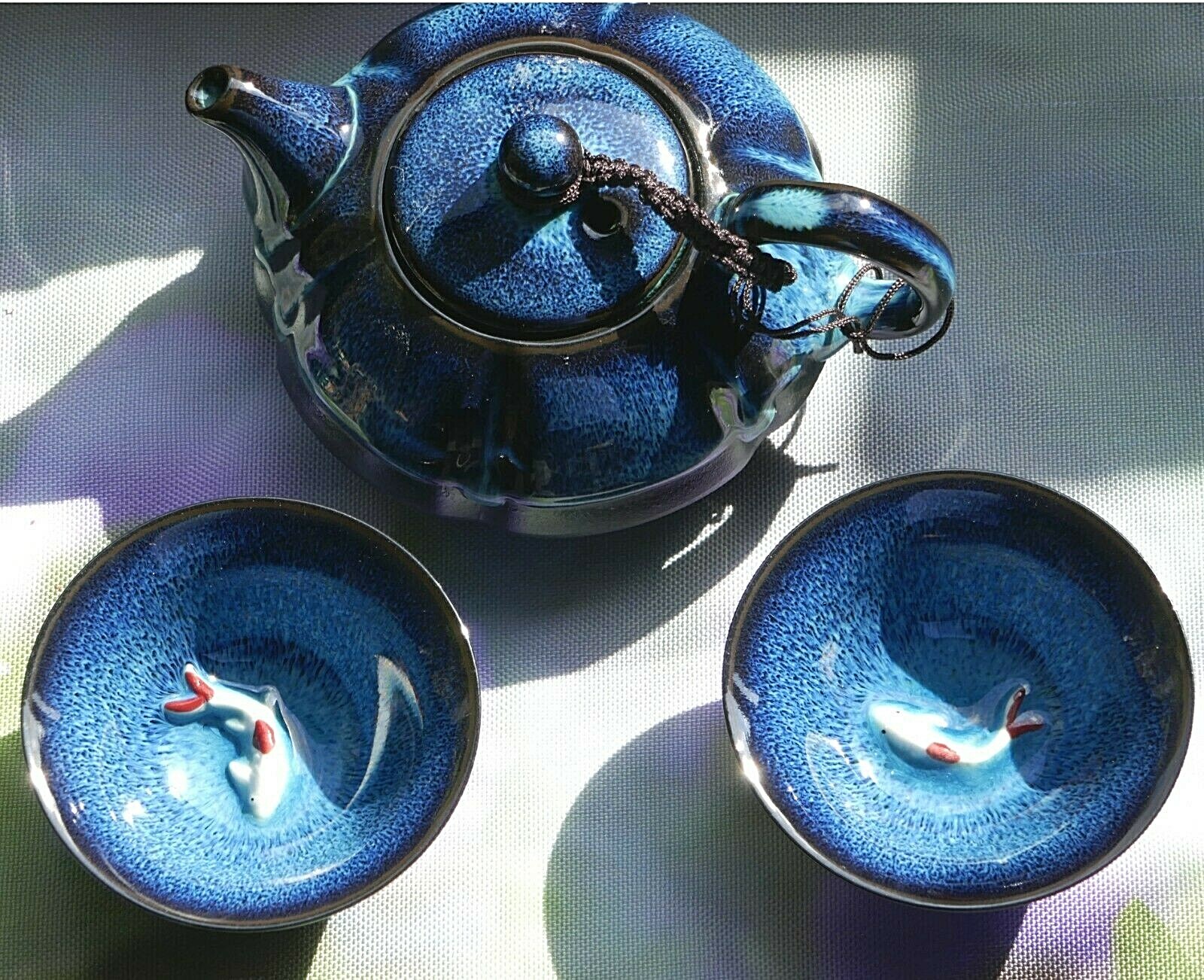 Tee Zeremonie Glück Set für Zwei - Kung Fu - chinesische Teezeremonie Teekultur