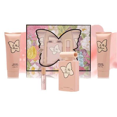 4 tlg Geschenkset Morakot Be My Blossom EDP Body Lotion Shower Gel 