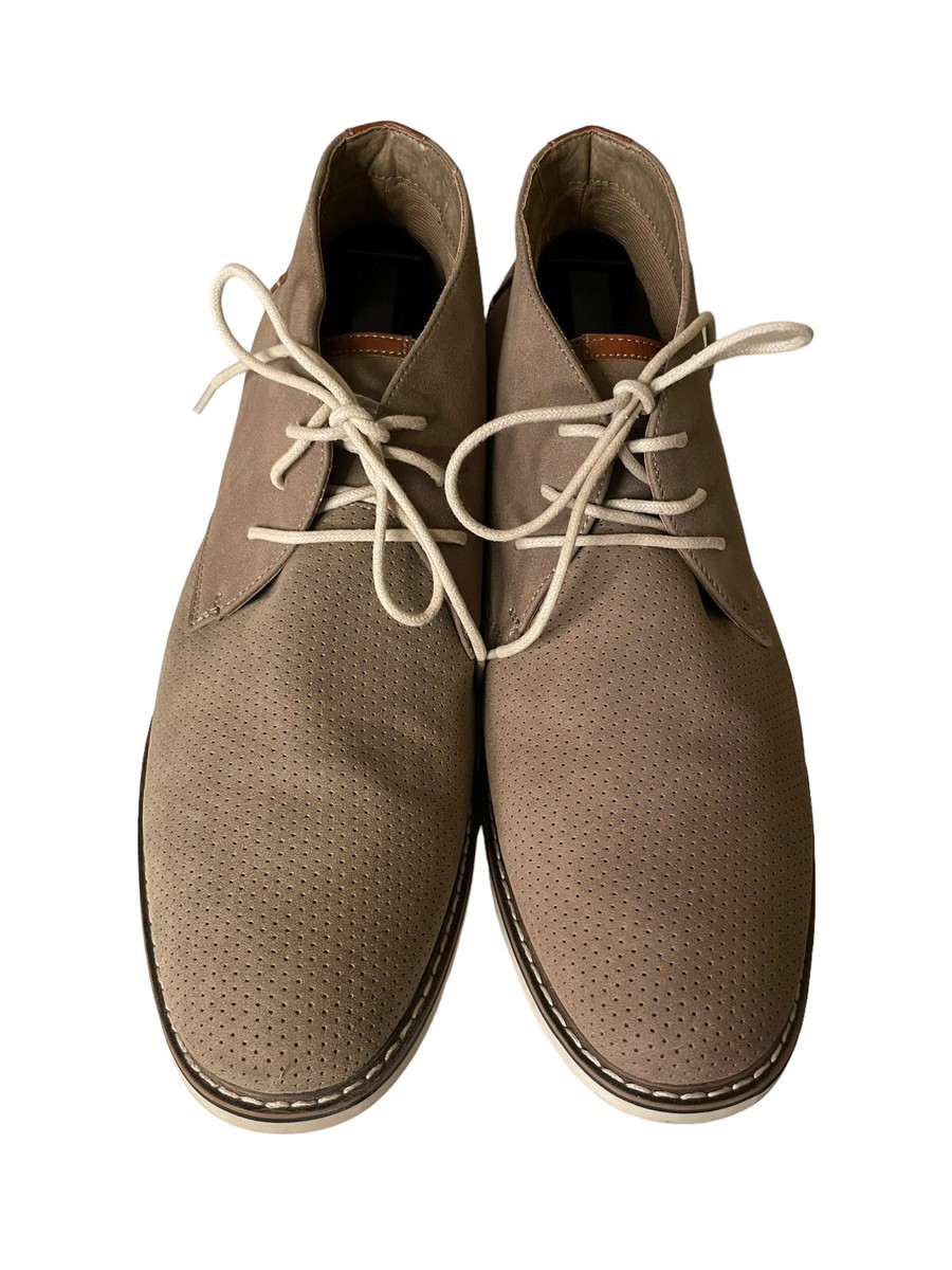 Steve Madden M-Devlyn Chukka Boots 11.5 M Gray Faux Leather Lace-Up Shoes Men’s Steve Madden M-Devlyn Chukka Boots 11.5 M Gray Faux Leather  main image 2