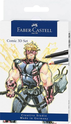 Faber Castell Pitt Artist Pen Tuschestifte Comic Illustration 3D Set 11 teilig