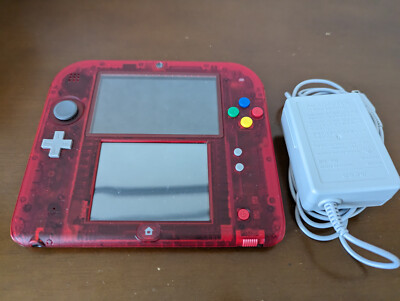 Nintendo 2DS Pokemon Pocket Monster Red Limited Edition Pack Japan