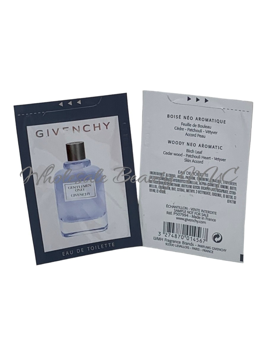 Lot of 2 - Gentlemen Only by Givenchy Eau de Toilette .03 Oz