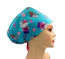 Dr.Nurse Kitty Handmade Scrub Cap Doctor Theatre Nurse Hospital Anaesthetist