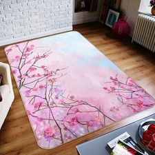 3D Watercolor Plum NAO6293 Game Rug Mat Elegant Photo Carpet Mat Fay