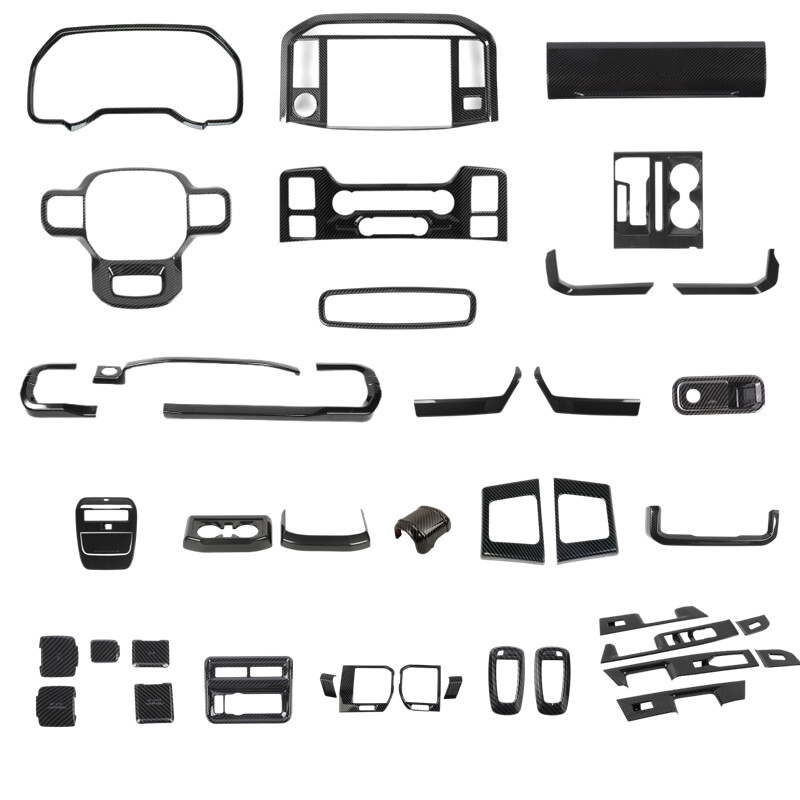 Carbon Fiber Car Accessories Interior Trim Cover Full Kit for Ford F150 2021+ US