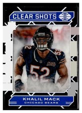2020 Panini Illusions #6 Khalil Mack Clear Shots Insert Blue Bears
