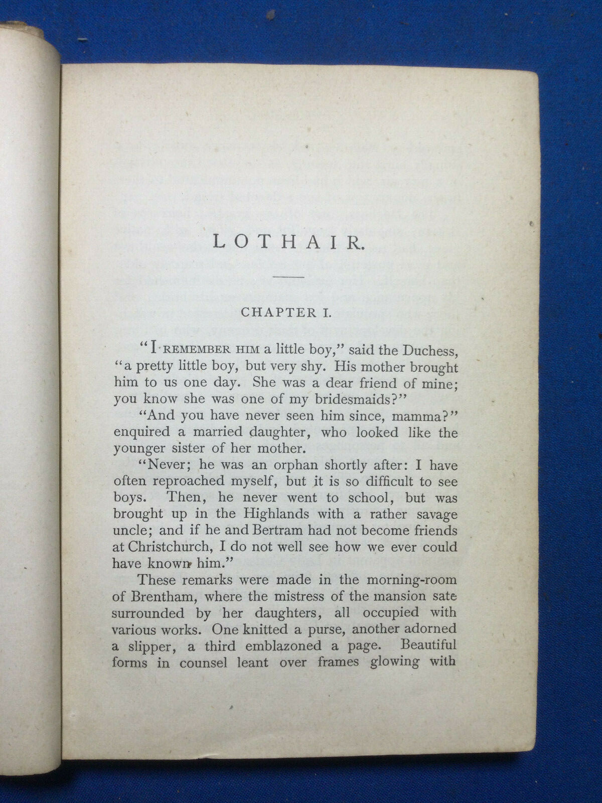 Antique "Lothair" Rt Hon B. Disraeli, Tauchnitz 1870 eBay