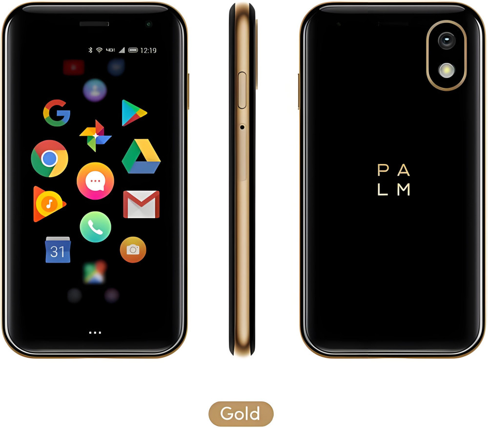 Palm Phone PVG100 Small GSM Unlocked 32GB Android GSM Smartphone -silver / gold