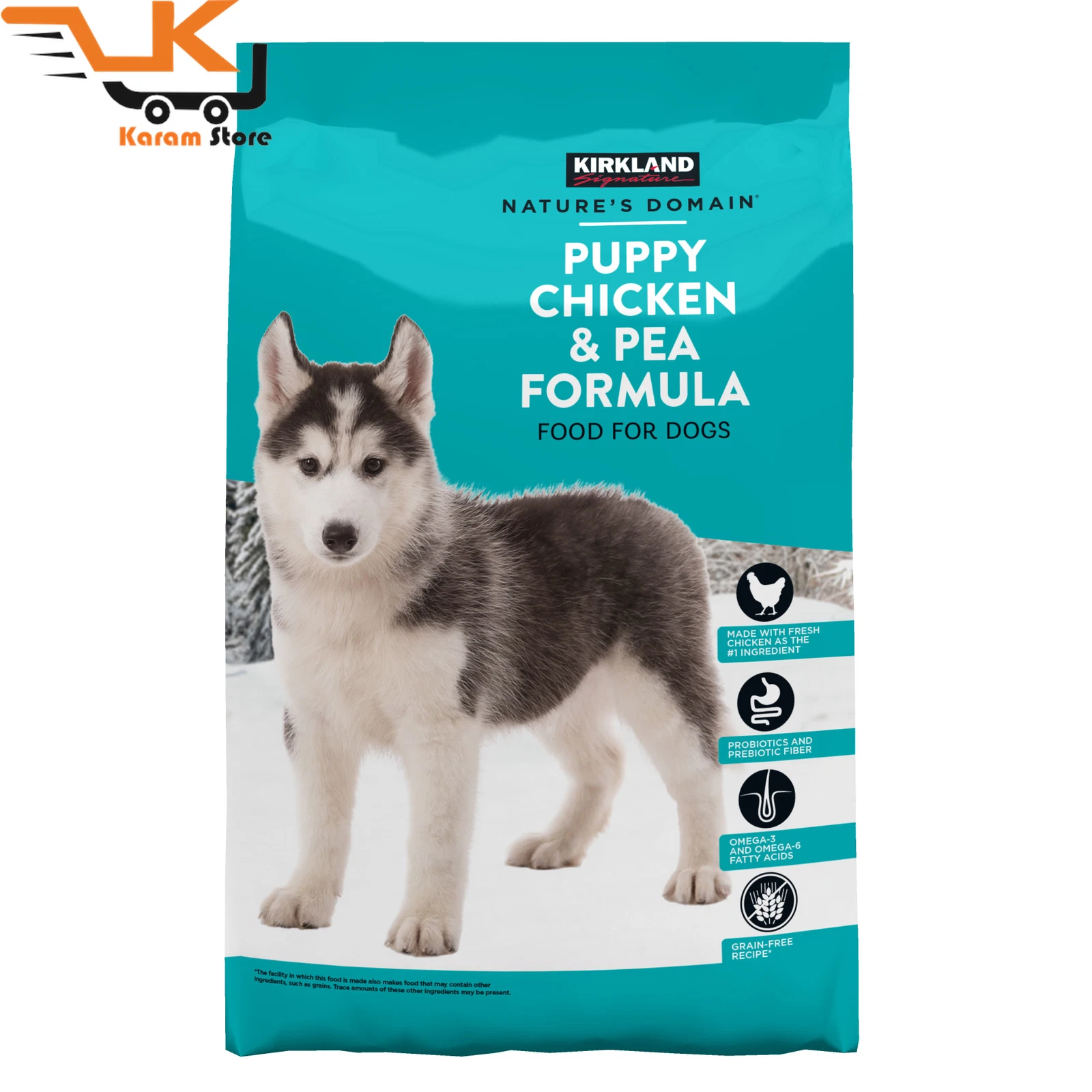 Kirkland Signature Nature'S Domain Puppy Formula Chicken & Pea Dog Food 20 Lb.