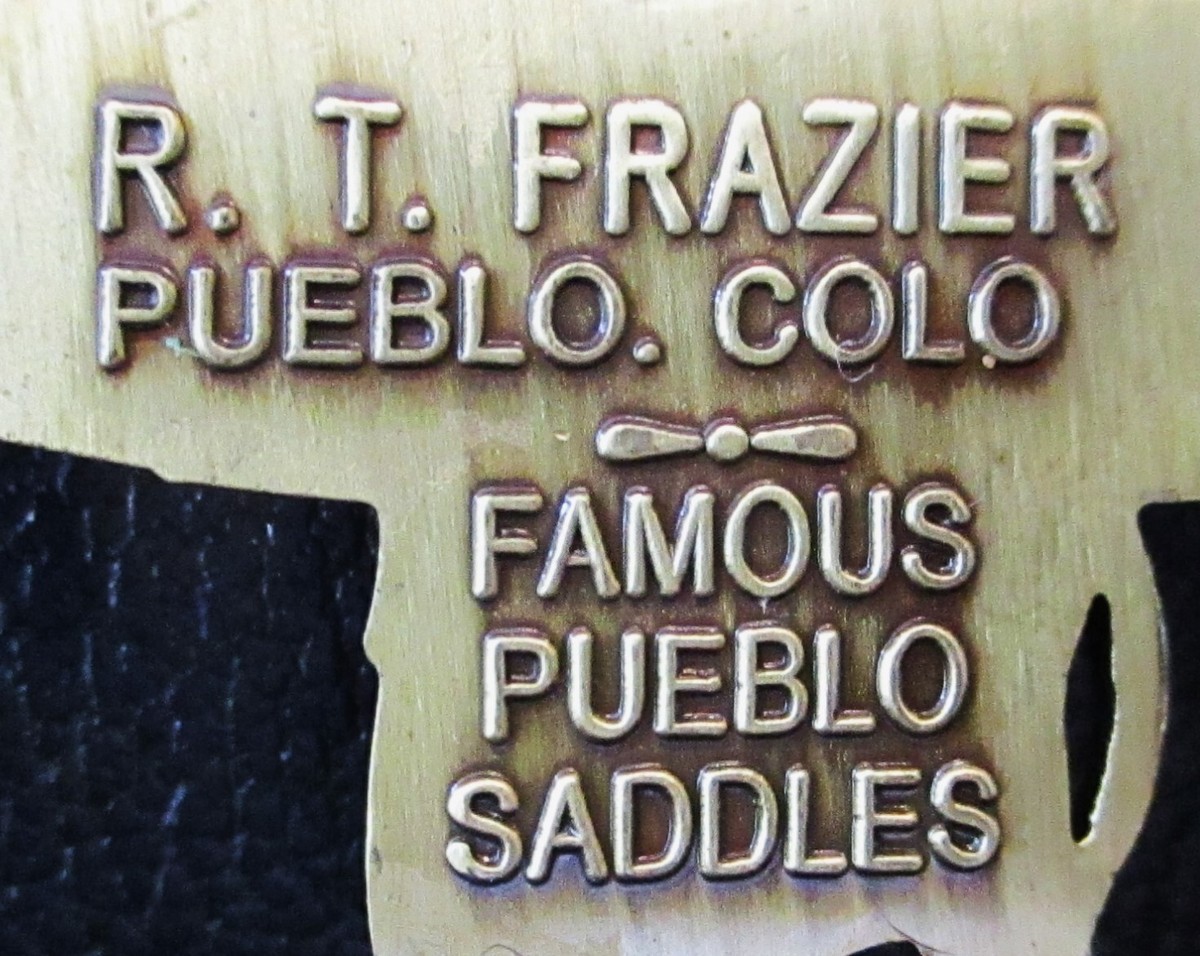 R. T. Frazier Pueblo Colorado CO Horse Saddle Pocket Watch Fob