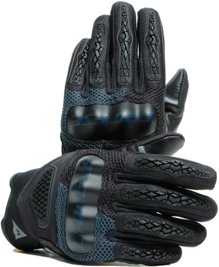 GUANTI MOTO ESTIVO GLOVES DAINESE D-EXPLORER 2 BLACK EBONY NERO TOUCH TG S