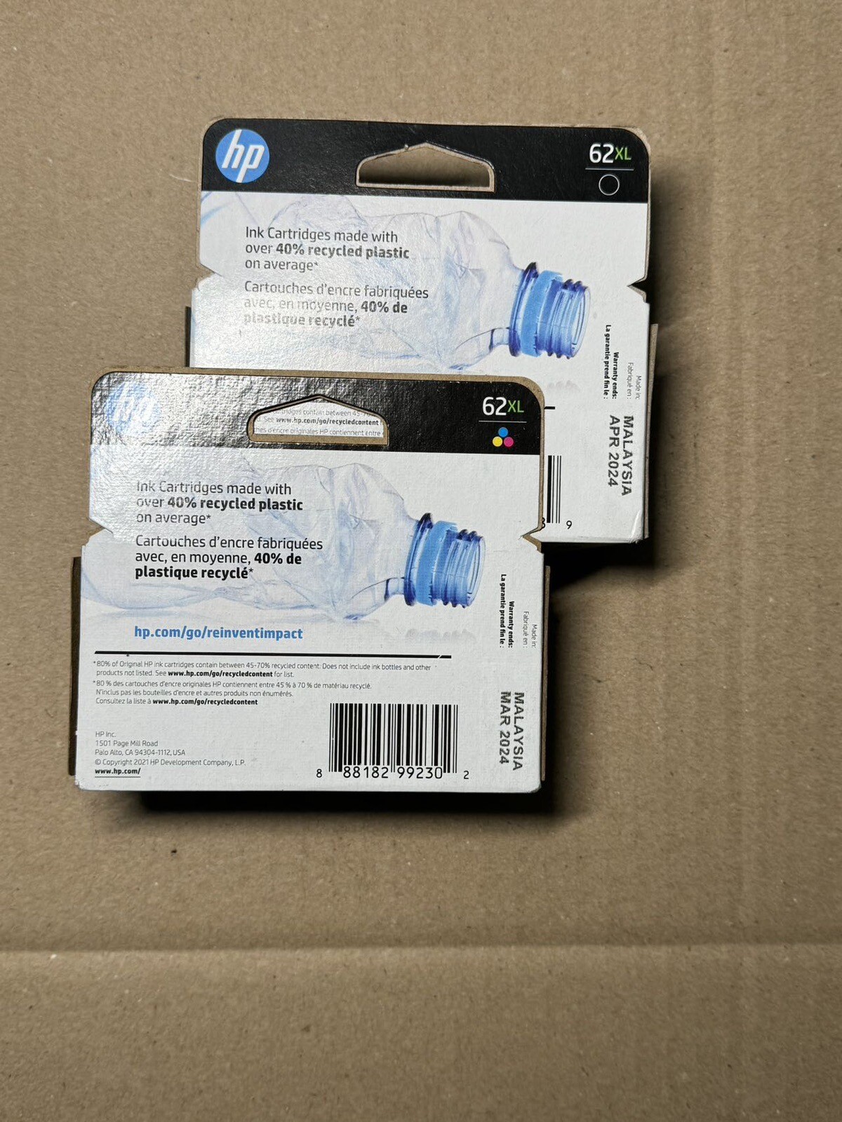 Set Inchiostro HP 62XL Nero E Colore F6U02BN C2P05AN & C2P07AN - Foto 5