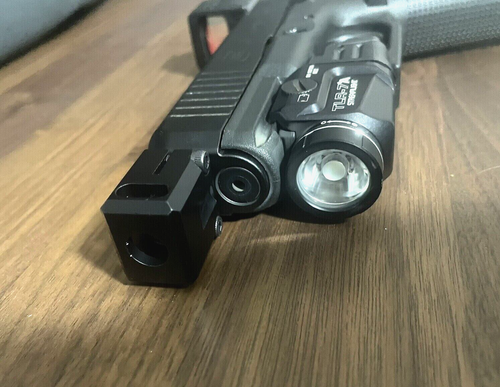 9mm 1/2x28 TPI for PSA Dagger Muzzle Brake Compensator - Anodized Black ...