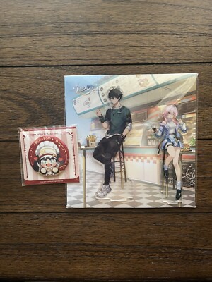 Honkai Star Rail Dan + March 7th Acrylic Stand Pin Hoyoverse x Pelicana NEW OBO