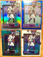 2022 Donruss Optic - Lewis Cine - Sparkle - Glitter - Teal Velocity - Rocket SSP