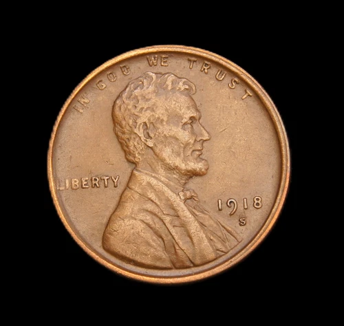 1918-S Lincoln Wheat Cent  XF+