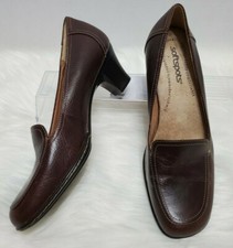 Softspots Mae Size 7M Leather Brown Loafer Co...