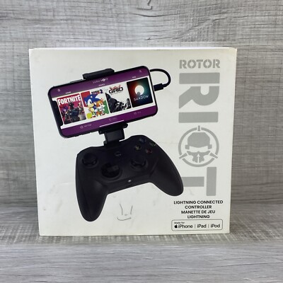 Rotor Riot - RR1850 Controller For Apple iPhone w/ Lightning Connector - Black