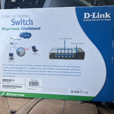 D-Link  DSS (DSS5+) 5-Ports External Switch