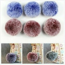8CM Artificial Furry Pompoms Balls Soft Faux Fur Hats Bags Sewing Craft DIY