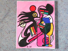   ORIGINAL   RUSS.   ÖLGEMÄLDE  " OHNE  TITEL  ",  signiert  В.Ш.