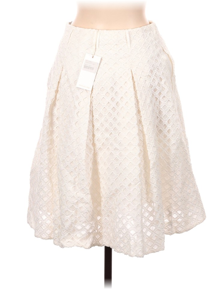 NWT Socapri Women Ivory Casual Skirt 42 italian eBay