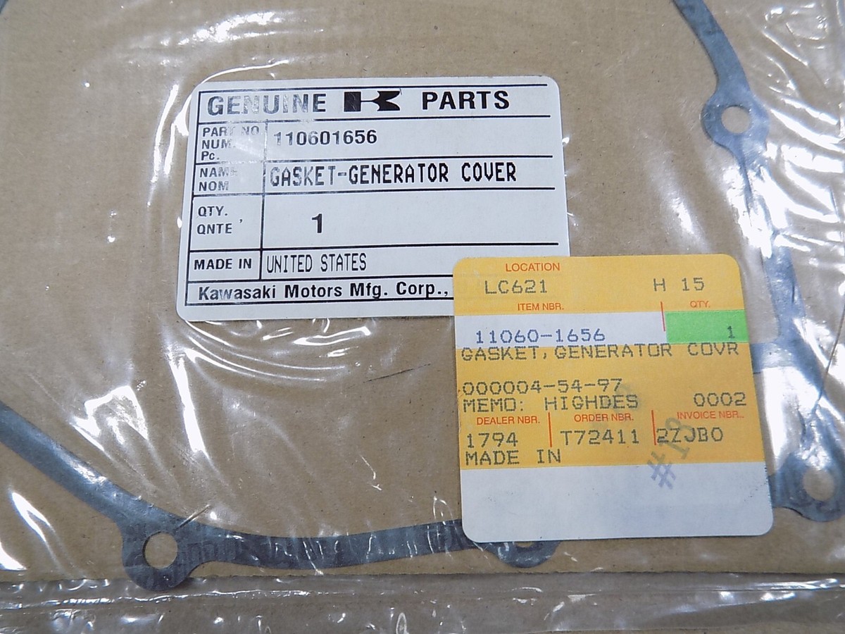 のこ NEW OEM KAWASAKI ENGINE SIDE COVER GASKET / 11060-1656 | eBay
