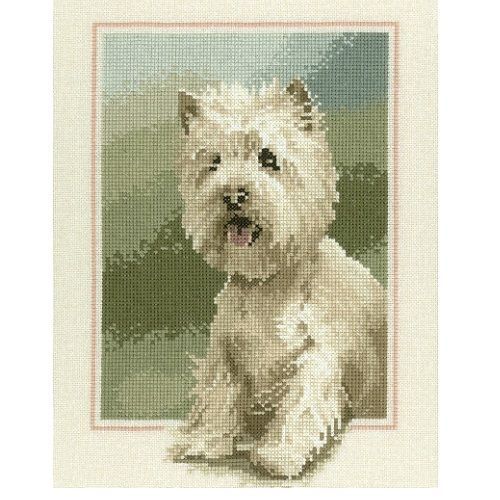 Heritage Crafts Cross Stitch Kit - John Stubbs - Westie