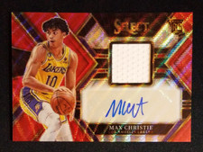 2022-23 Select Max Christie Rookie Jersey Autographs Auto RPA Red Wave NM-MINT++